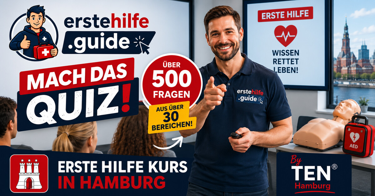Erste Hilfe Quiz – 550 Fragen testen dein Wissen